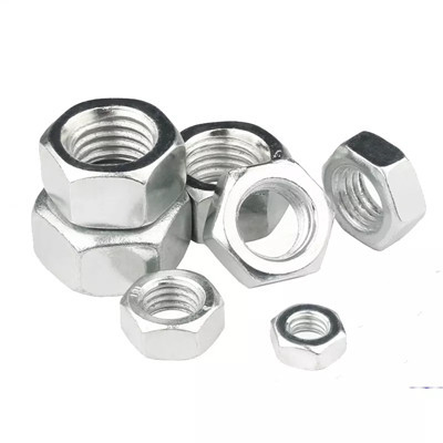 DIN934 SS304 316 galvanizli Paslanmaz Çelik Altıgen somunlar