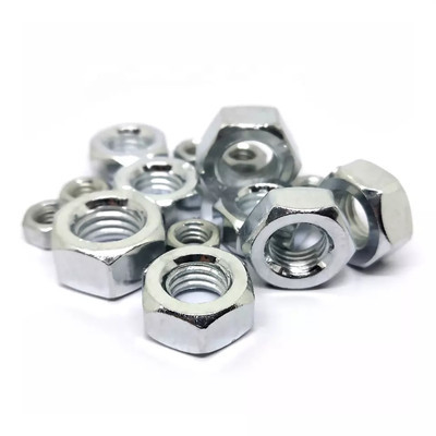M4 M5 M6 M8 M10 M12 Paslanmaz Çelik Altıgen Somunlar Galvanizli